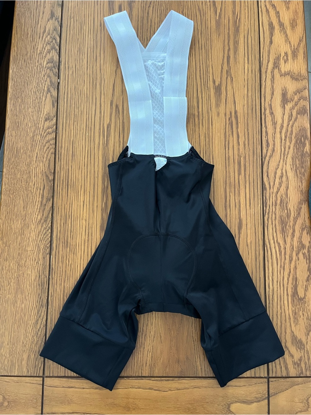 3Xs Black Neopro Cycling Bib Shorts with White Straps